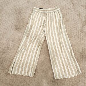 Banana Republic Linen Crop Pants Petite XS
